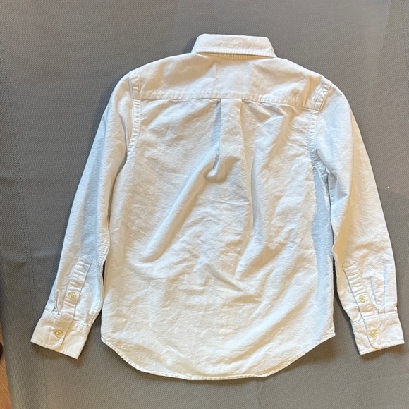 Ralph Lauren White Casual Button-Down Shirt boys sz S (8) - Picture 7 of 8